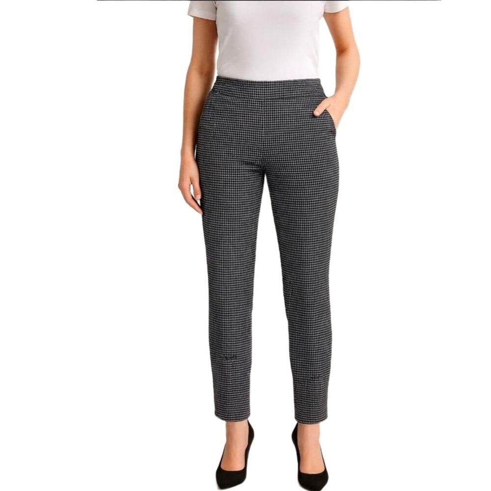 Hilary‎ Radley Black & White Check Slim Fit Ankle Office Professional